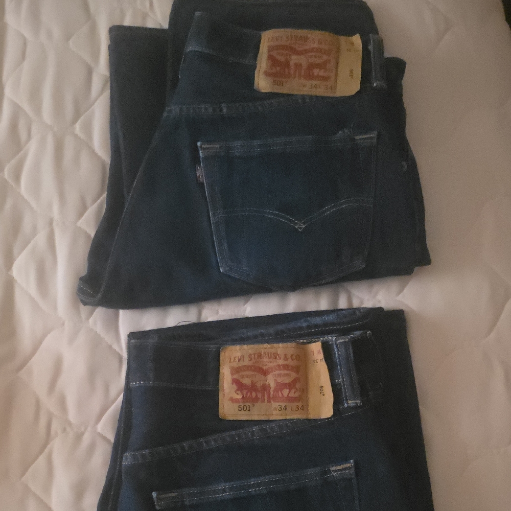 Levi's Men's Dark Blue Straight Jeans